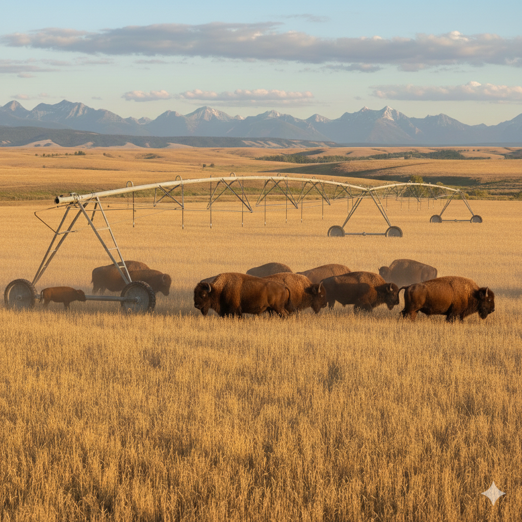 Bison on a pivot